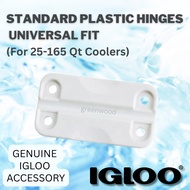IGLOO Cooler Box Standard Plastic Hinges for 25-165 Qt Coolers (Original Igloo Accessory, Universal)