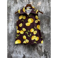 Shirt short sleeve Sleeveless Turn-down collar frs T40141