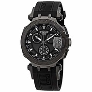 ▶$1 Shop Coupon◀  Tissot mens T-Race Chrono Quartz Stainless Steel Casual Watch Black T1154173706103