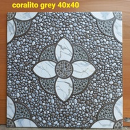 Keramik Lantai Kasar 40x40 Coralito Grey Mulia