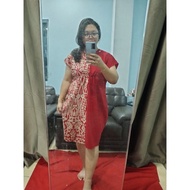 🎀Readystok.🎀 kaftan dress lengan pendek motif pua kumbu, Borneo