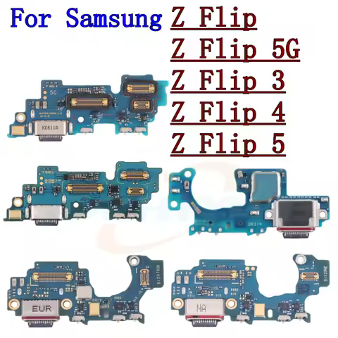 USB Charger Charging Port Dock Connector Board Flex Cable For Samsung Galaxy Z Flip 2 3 4 5 Flip3 Fl