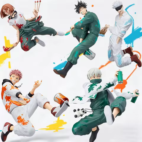 New Jujutsu Kaisen GRAFFITI BATTLE Fushiguro Megumi Kugisaki Nobara Gojo Satoru Anime Figures Toys