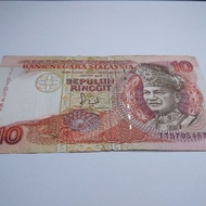 Duit Kertas Lama RM10 Malaysia