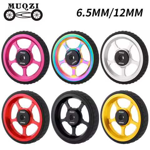 MUQZI Eazy Wheels Folding Bike Roller Wheels Easy Wheels Compatible with Brompton DAHON