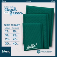 BUBBLE ENVELOPE - BUBBLE MAILER - BUBBLE PACKING HELLO GREEN MATTE ALL SIZES
