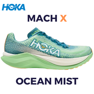 รองเท้าวิ่ง Hoka Mach X Women Lime Glow/Sunlit Ocean New Model 2023 Size36-45 รองเท้าผ้าใบ รองเท้าผ้