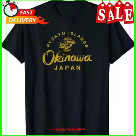 JAPAN Okinawa Bonsai Tree Japanese Vintage T Shirt Size S 5XL vintage Washed homme Casual designer c