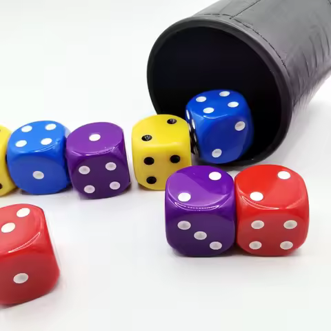 Big Dice 2 Pcs/Set 30mm Big Size Dice Set Two Colors Dots Acrylicn D6 Dice Round Corner D6 Point Dic