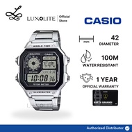 [Luxolite] CASIO Digital AE-1200WHD-1AVDF/AE-1200WHD-1AV Stainless Steel Strap
