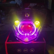 REFLEKTOR BILED COSTUME D2 LASER MATRIX BEAT ESP/mata saringan