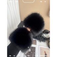 Fur Fur Fur Cuff Fur Cuff elastic bracelet warm Sleeve Foot Cover Imitation Fox Plush Wristband Hand