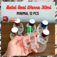 Oval Perfume Bottle 30ML Swivel DRAT - OVAL Empty Perfume Bottle - 30ML Glass Perfume Bottle