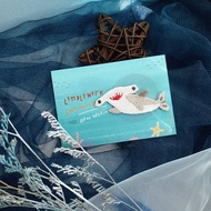 刺繡燙貼/別針 | 海洋 - 斧頭鯊 | Littdlework