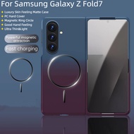 For Samsung Galaxy Z Fold7 Z Fold 7 Case Luxury Gradient Color Skin Feeling Matte PC Hard Magnetic F