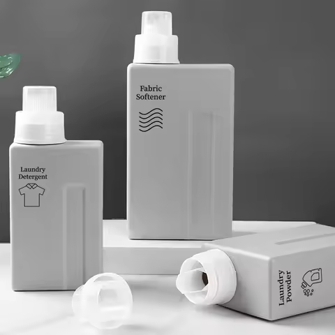 1000ml Laundry Detergent Dispenser Bottle Refiilable Laundry Storage Container for Liquid Powder Sof