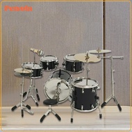8x 1/6 Miniature Drum Set Dollhouse Accessories Music Instrument Accessories Miniature Drum Instrume