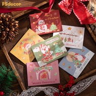 Christmas Greeting Card Foldable Greeting Card Envelope Postcard Gift Card Party Supplies