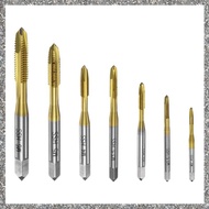 [feidan33.ph] 7pcs Spiral Point Tap Set M2 M2.5 M3 M3.5  M5 M6 Metric Thread Screw Taps, Titanium Co
