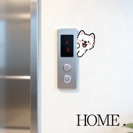 Cute Dog Sticker Set for Elevator Buttons & Switches, Cartoon Wall Decals, Single Lift Home Decor