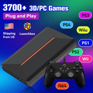 Launchbox Os 500gb Portable Gaming Hdd Retro Game Console With 3700+pc/3d Games For Ps4/ps3/ps2/ps1/