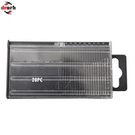 [DRHT] 20Pcs Set 0.6mm-1.6mm Mini HSS Spiral Drill Bit Set Drill Bits Set