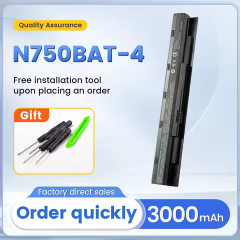 SOMI N750BAT-4 Laptop Battery For Clevo N751BU N750WU N750BU N750S Series 87-N750S-31C00 6-87-N750S-