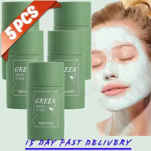40ml Remove Blackhead Green Tea Solid Mask Clean Stick Mask Facial Dispel Acne Blemish Shrink Pores 
