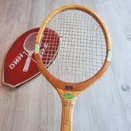 Soviet wooden tennis racket Esda Junior - vintage tennis racquet with case cover