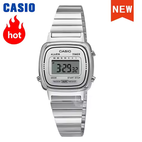 Casio watch silver women watches set brand luxury Waterproof digital Sport ladies watch relogio LA67