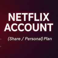 Netflix Account  (Share/Personal) Plan with 4K UHD