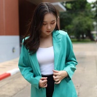 優雅西裝外套 長袖 正裝休閒裝 兩排鈕扣