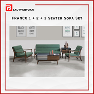 FRANCO 1+2+3 Seater Sofa Set Fabric Sofa Fabric Nordic Minimalistic Sofa 1 Seater Sofa 2 Seater Sofa 3 Seater Sofa Set Murah Set Sofa Murah Sofa Kain Sofa Kayu Ruang Tamu Kerusi Kayu Ruang Tamu Kerusi Ruang Tamu Kerusi Sofa Ruang Tamu Sofa Tamu