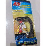 3rca-3rca cable 1.5 meters long Korean 3rca-3rca 1.5 meter cable/