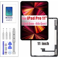 ZTR untuk iPad Pro 11 Generasi Ke-3 (2021) Generasi Ke-4 (2022) Pemasangan Penggantian Skrin LCD A23