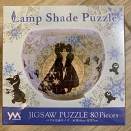 全新日版正貨 Disney Lamp Shade puzzle 迪士尼3D立體砌圖燈80塊 LED夜燈 拼圖燈 公主  Frozen 魔雪奇緣 Elsa Anna olaf 小白