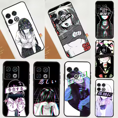 Sad Girl Japanese Anime Case For OnePlus Nord 2 2T N10 N20 N100 N200 CE Ace OnePlus 9 11 10 Pro 8T 9