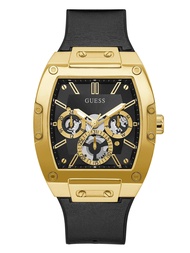 Men's Trend Multifunction 43mm Watch – Black & Gold-Tone Dial with Gold-Tone Polycarbonate Case & Fl