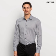 OLYMP Level Five Shirt เสื้อเชิ้ตผู้ชายแขนยาว สีเทา มีให้เลือก 2 สี  ทรงพอดีตัว ยืดหยุ่นได้ดี รีดง่า