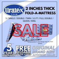 Original URATEX Foam Mattress Tri Fold-A-Mattress 2 INCH THICK - 30x75 / 36x75 / 39x75 / 42x75 / 48x75 / 54x75/ 60x75