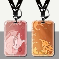 Genshin Impact Name Card Holder DIY Student School Campus ID Card Hard Cover Employee ID Work ID Car