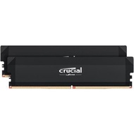 Micron 美光  PRO D5 6000 64GB (32G*2) CL40 黑色 超頻 散熱片 桌上型記憶體