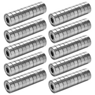 100Pcs Ball Bearings Deep Groove Bearings Carbon Steel Miniature Bearings Skateboard Bearings for Ro