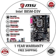 GA-B85M-D3V Gigabyte B85 Z87 LGA 1150 Core I7/I5/I3/Pentium/Celeron DDR3 32G ไมโคร ATX