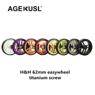 H&amp;H Bicycle Easy Wheels Ezwheel Easywheels Use For 3sixty Pikes Brompton Camp Royale Folding Bike 70mm 62mm Rollers