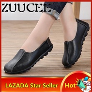 ZUUCEE รองเท้าผู้หญิงขี้เกียจรองเท้าเดียวรองเท้าเรือผู้หญิง SLIP - Ons แม่รองเท้าลำลองรองเท้าหนังนิ่มรองเท้าหนังแท้รองเท้าสำหรับสตรี