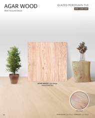 Granit Lantai Atena Wood Series - AGAR WOOD Light Beige 60x60 kw 1