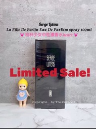 專櫃正貨🏆 ✨全新現貨 ♥️ 情人節優惠 只限三件 Serge Lutens La Fille De Berlin Eau De Parfum spray 100ml 蘆丹氏 柏林少女中性濃香水100