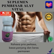 BISA {COD} Terlaris suplemen pembesar ALAT VITAL AMPUH kuat dan tangguh rahasia pria perkasa MIGHTY
