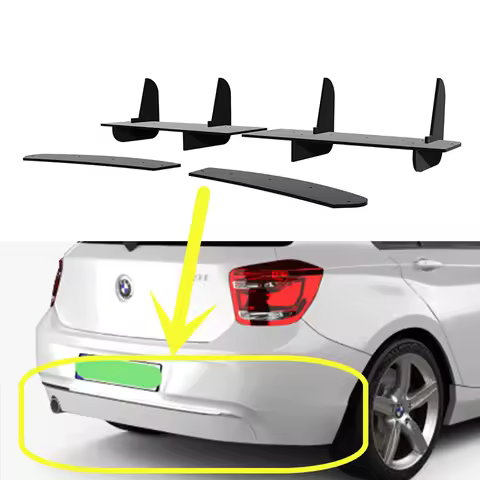 Fit BMW 1 Series F20 5Door 2011--2014 Year Year Rear Diffuser Bumper Lips Spoiler Splitter Body Kit